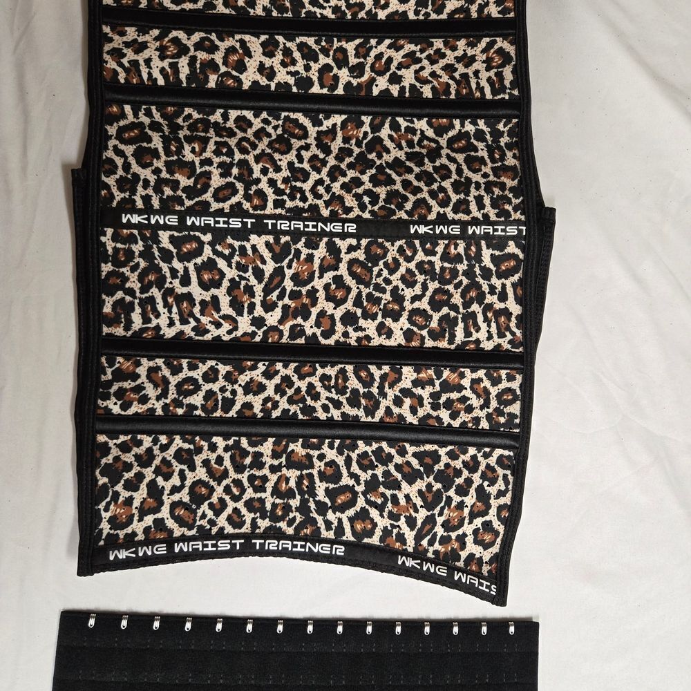 Body Shaping Corset Brown and Black Leopard Print